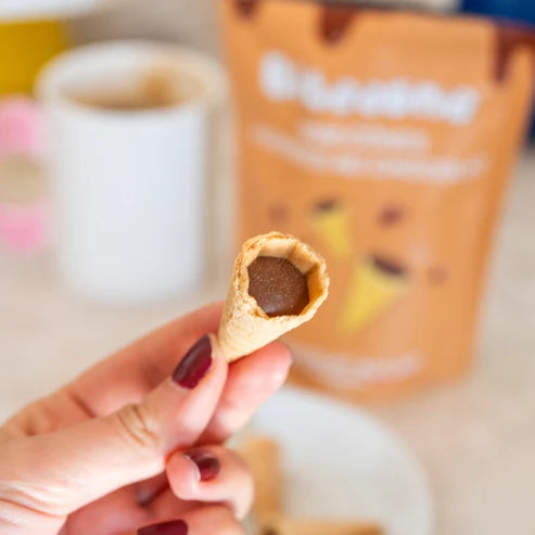 Mini cônes fourrés au chocolat - Bitecone