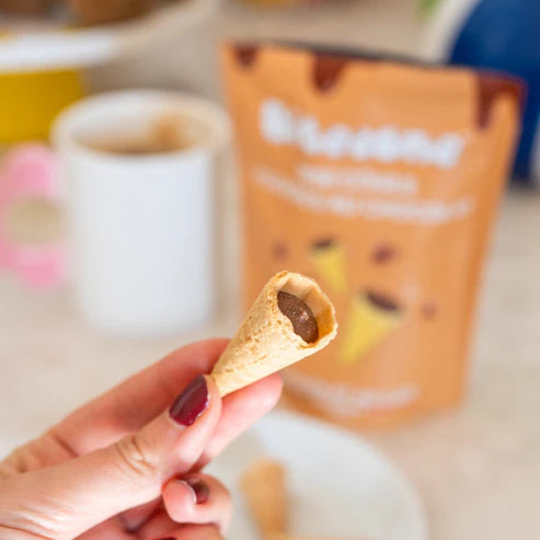 Mini cônes fourrés au chocolat - Bitecone