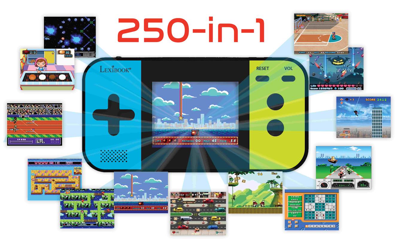 Console de jeux portable couleur cyber arcade pocket multicolore