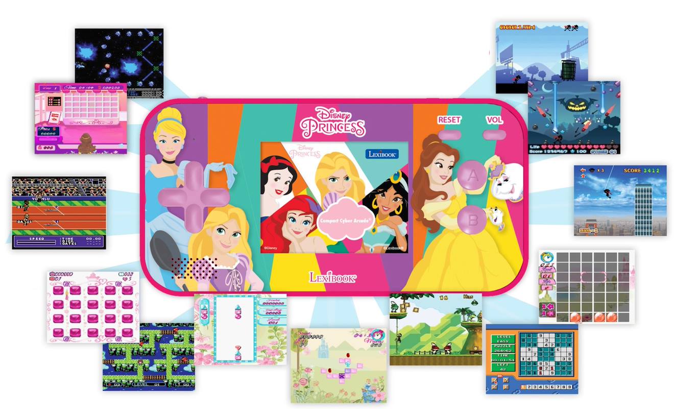 Console de jeux portable couleur Disney princesse cyber arcade pocket multicolore
