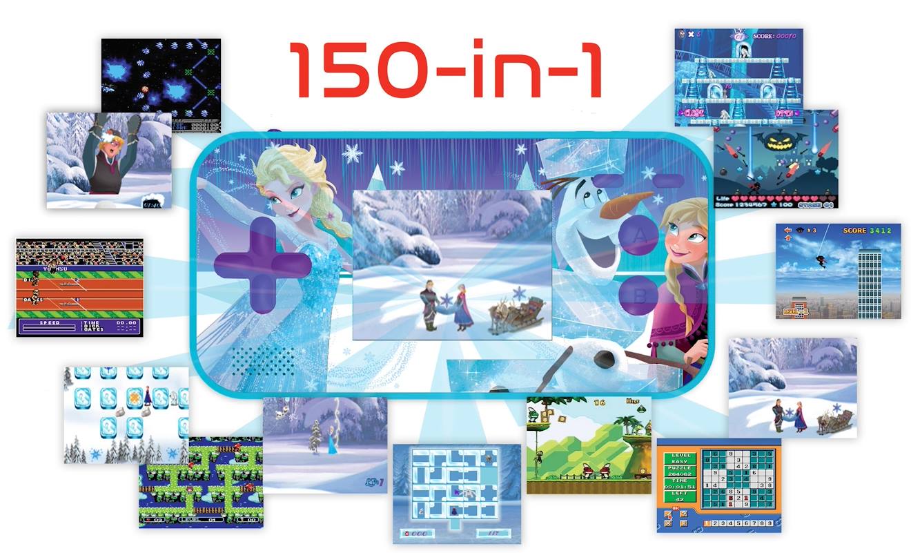 Console de jeux portable couleur Frozen cyber arcade pocket multicolore