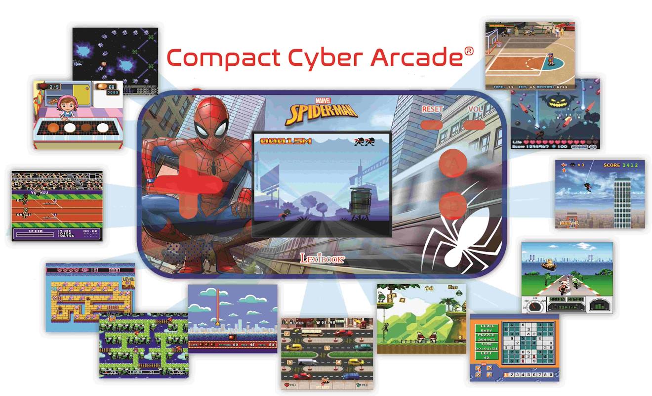 Console de jeux portable couleur Spiderman cyber arcade pocket multicolore