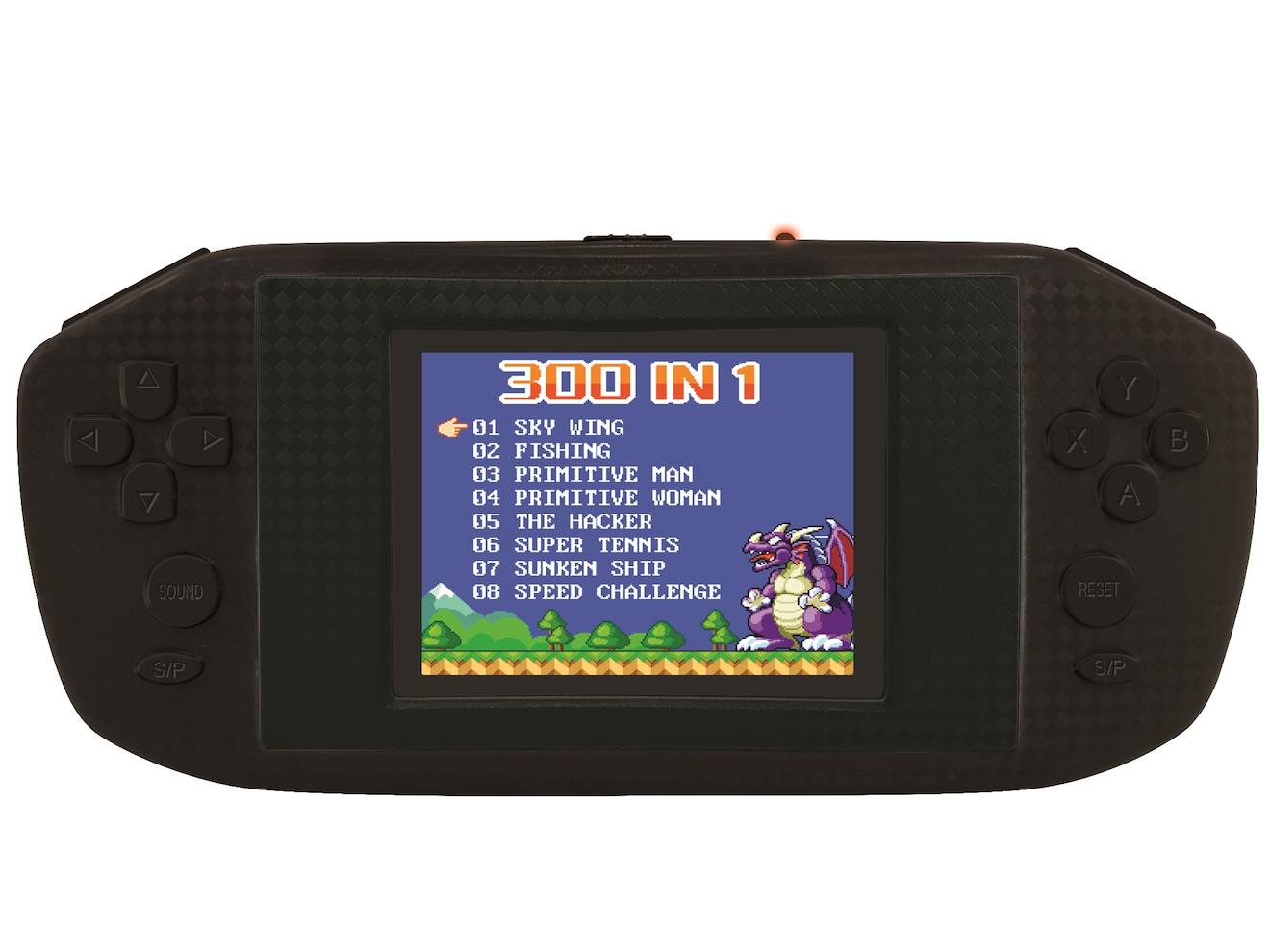 Console portable compact power cyber arcade - écran 2.8'' 300 jeux multicolore