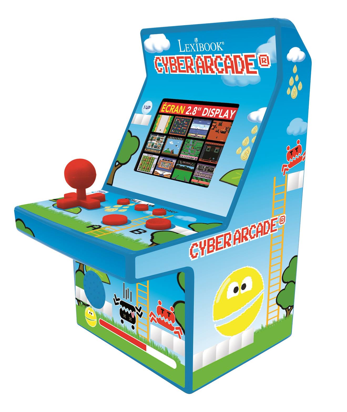 Console portable cyber arcade - écran 2.8'' 200 jeux multicolore
