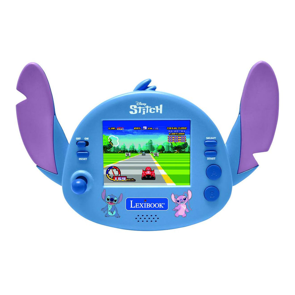 Console portable Disney Stitch cyber arcade, contrôle gestuel, écran LCD couleur 2.8'', 50 jeux multicolore