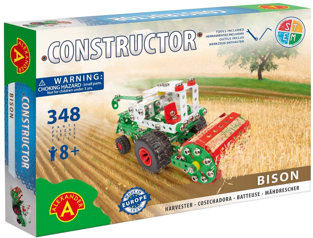 Constructor bison - moissonneuse-batteuse vert