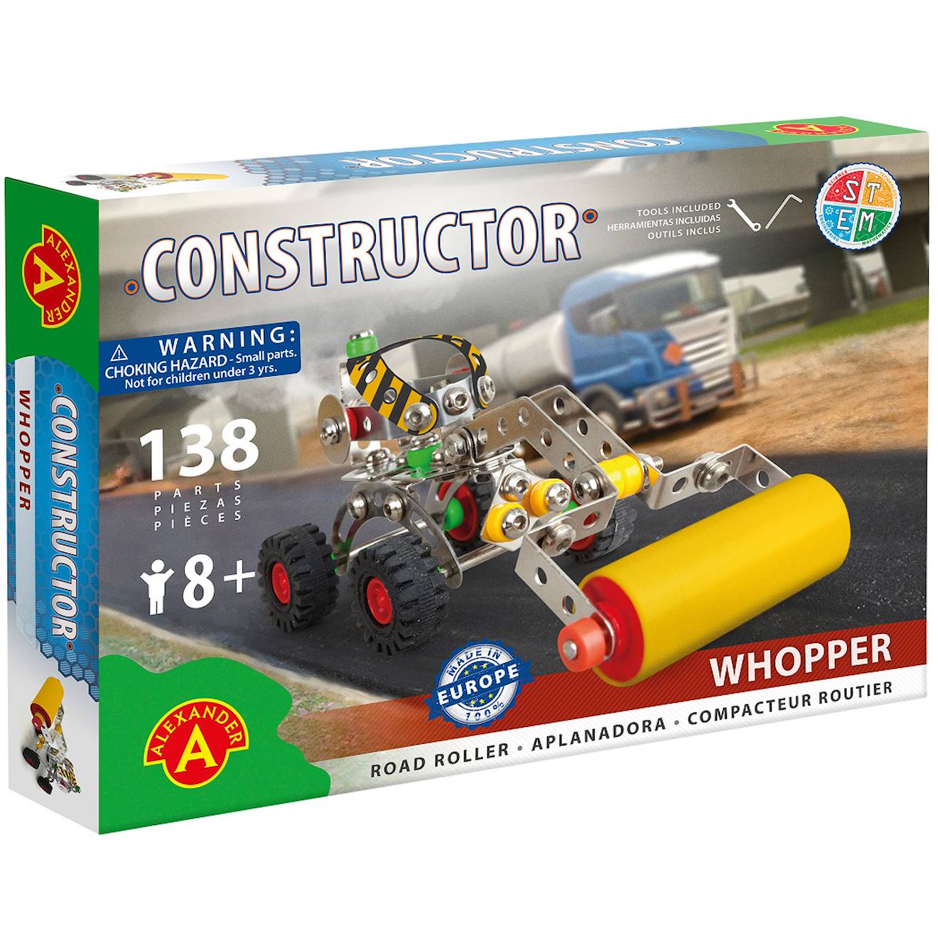 Constructor whopper - rouleau compresseur gris