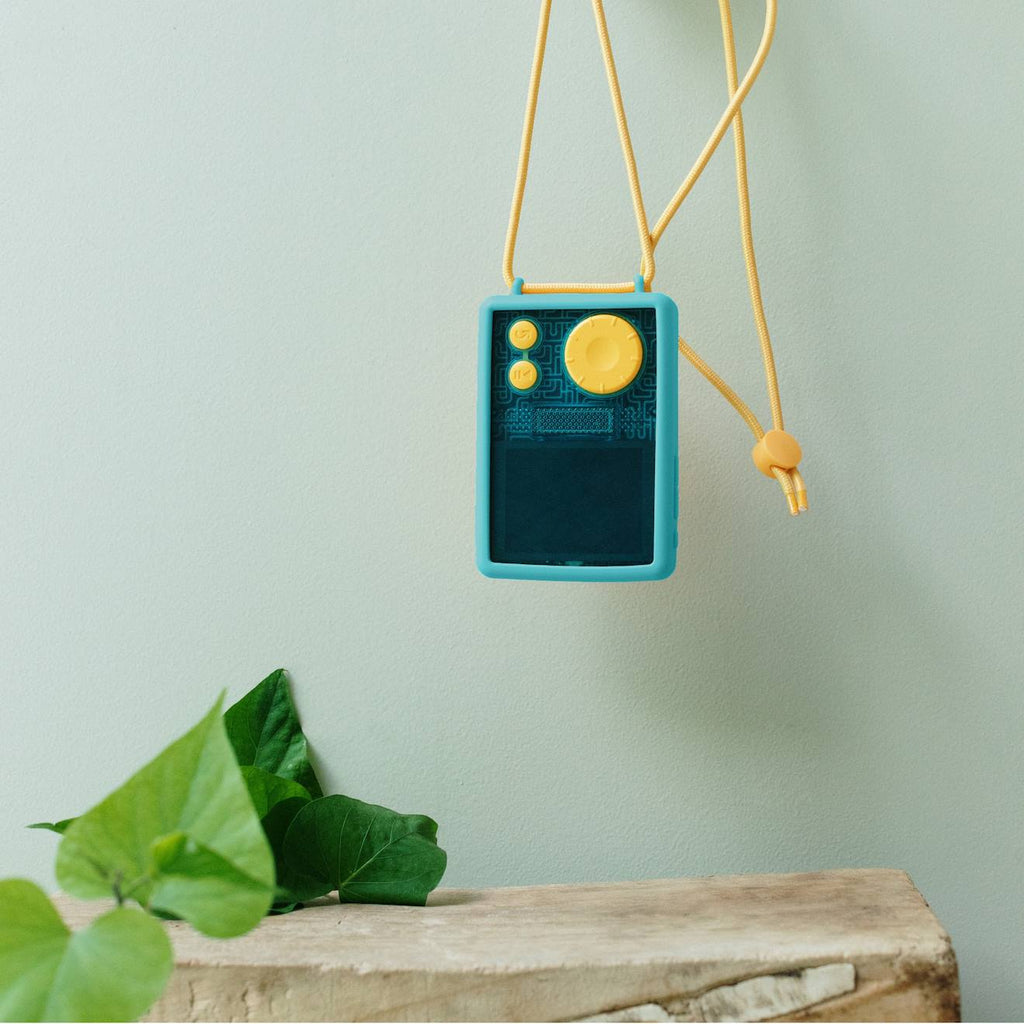 Coque flam anti-chocs compatible avec baladeur audio interactif flam Lunii vert