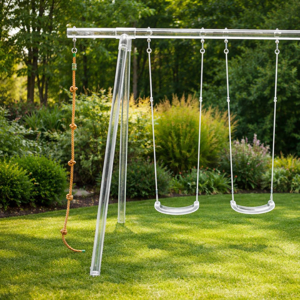 Corde à noeuds pour portique balançoire 2 m - 2,5 m pour enfants beige