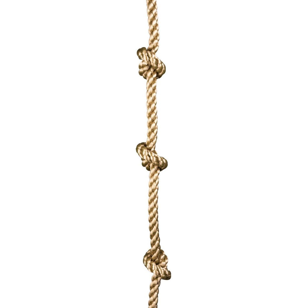 Corde à noeuds pour portique balançoire 2 m - 2,5 m pour enfants beige