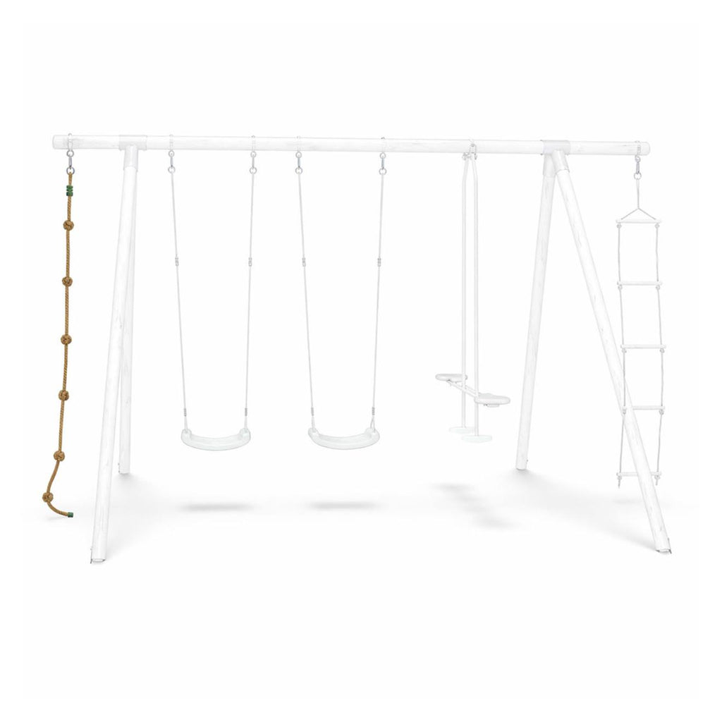 Corde à noeuds pour portique balançoire 2 m - 2,5 m pour enfants beige