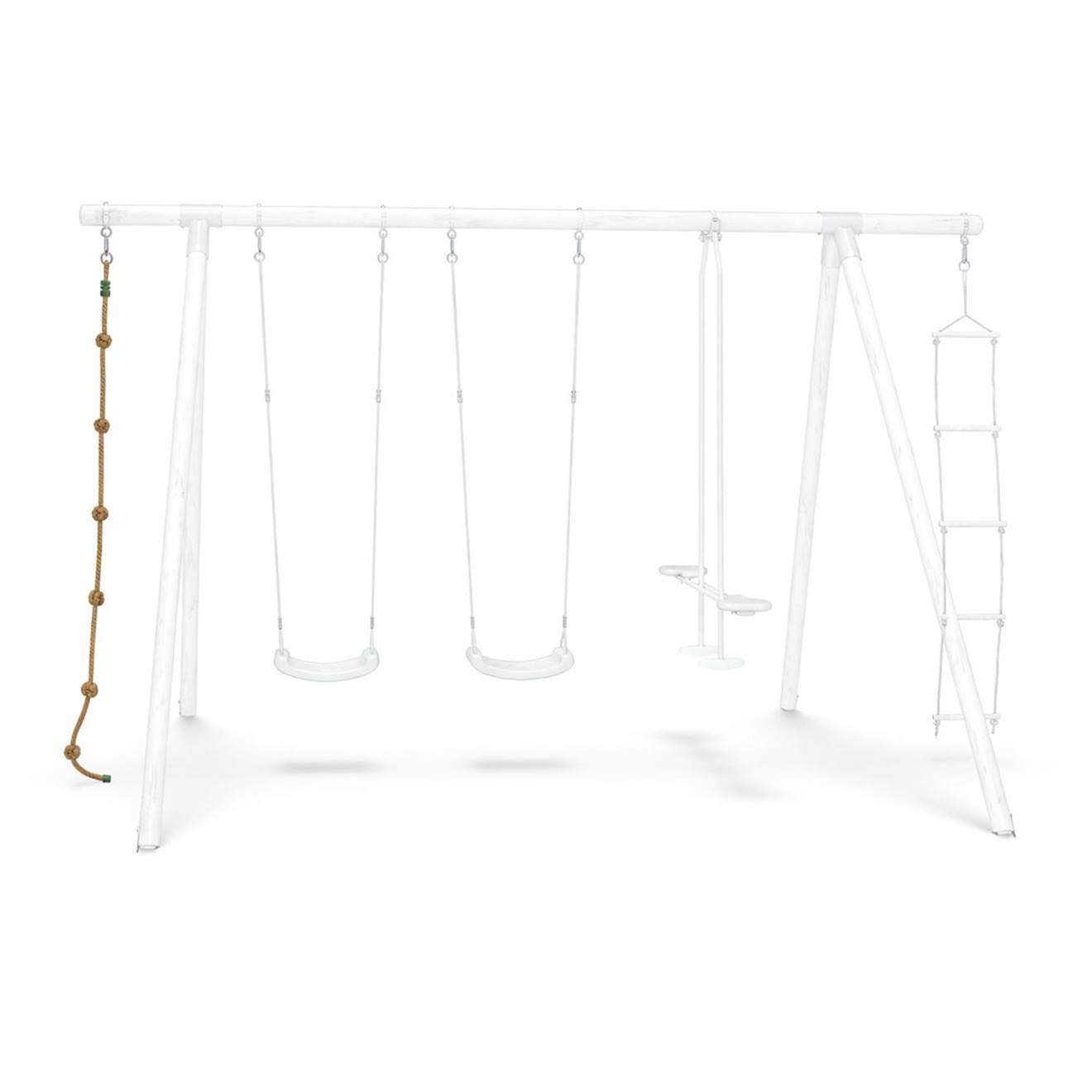 Corde à noeuds pour portique balançoire 2 m - 2,5 m pour enfants beige