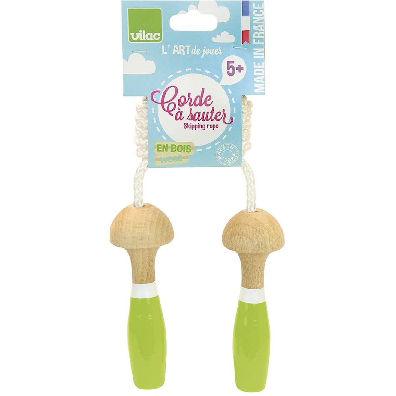Corde à sauter bicolore vert