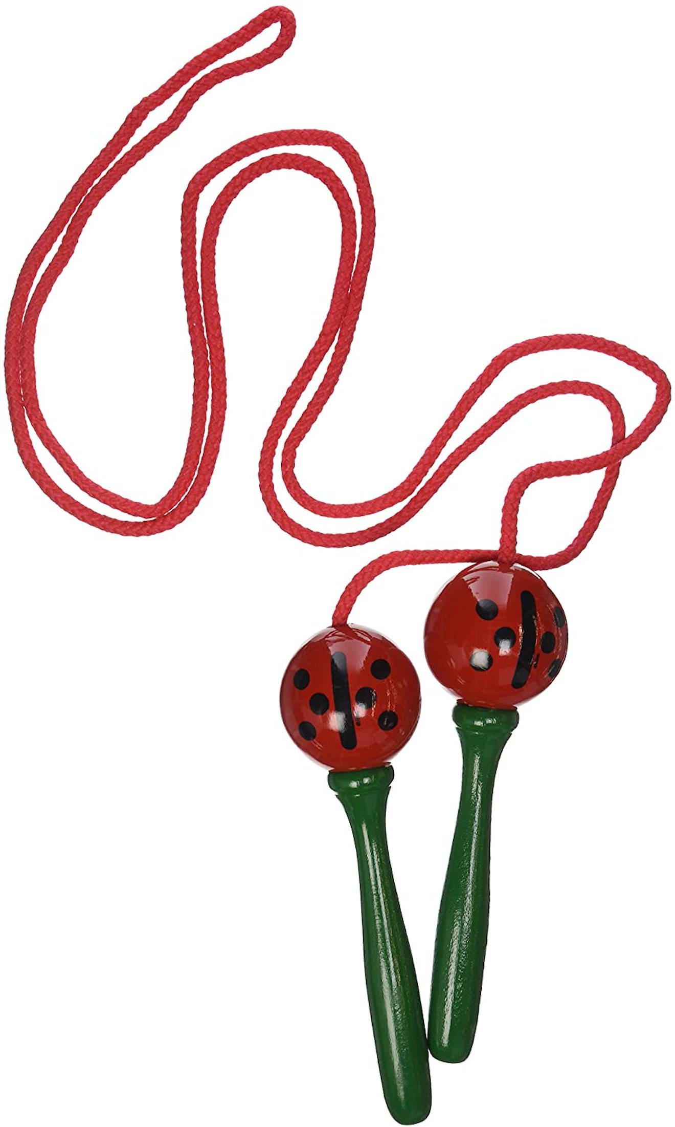 Corde à sauter coccinelle rouge