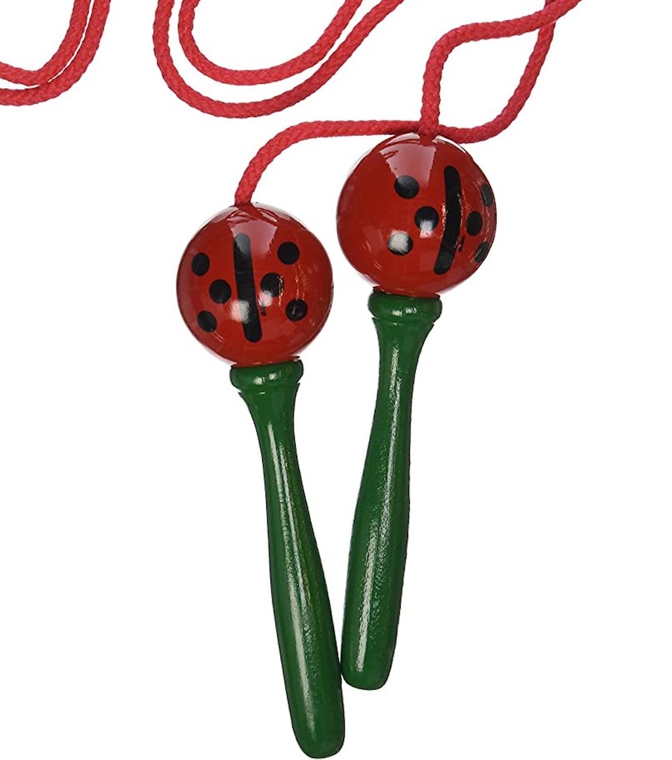 Corde à sauter coccinelle rouge