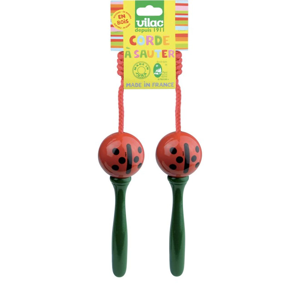 Corde à sauter coccinelle rouge