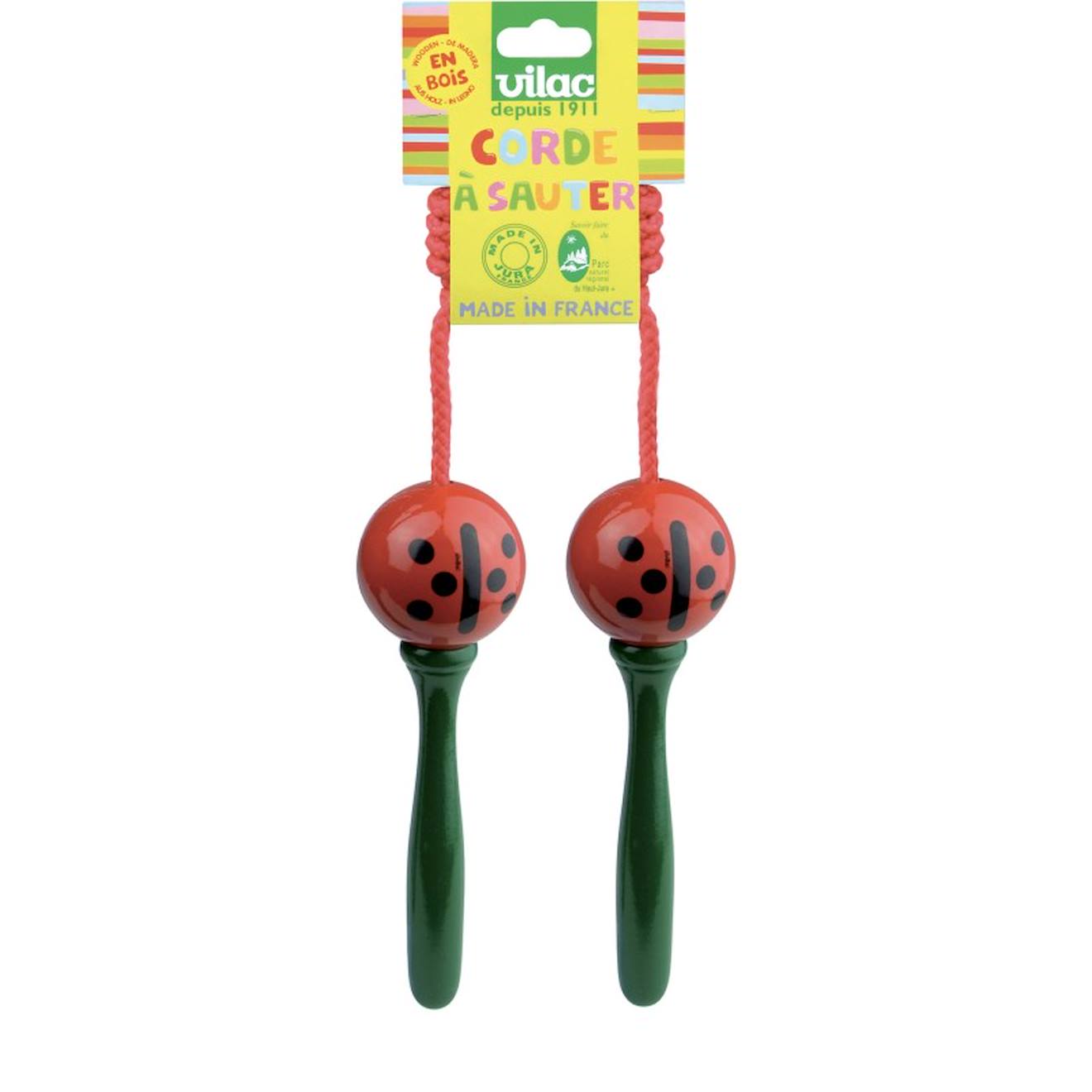 Corde à sauter coccinelle rouge