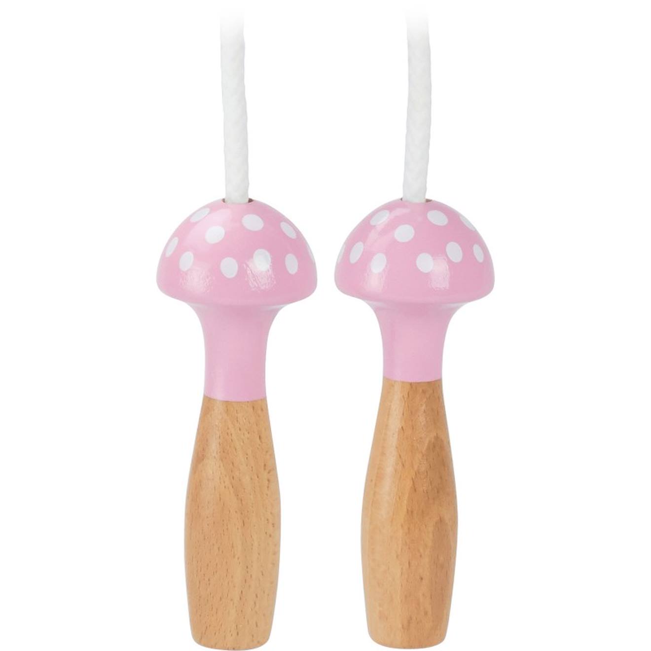 Corde à sauter rose à pois rose