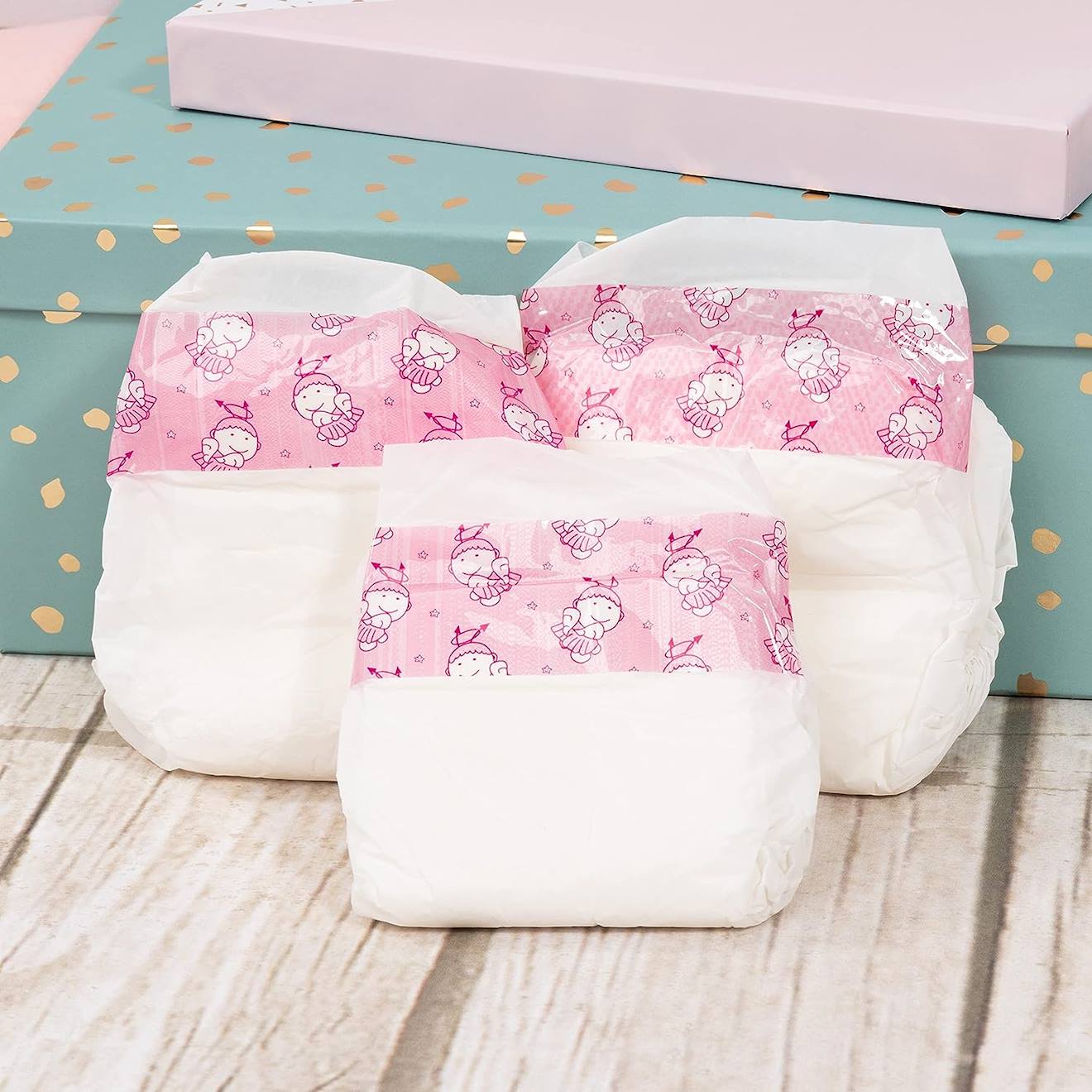 Couches pour poupées lot de 3 multicolore