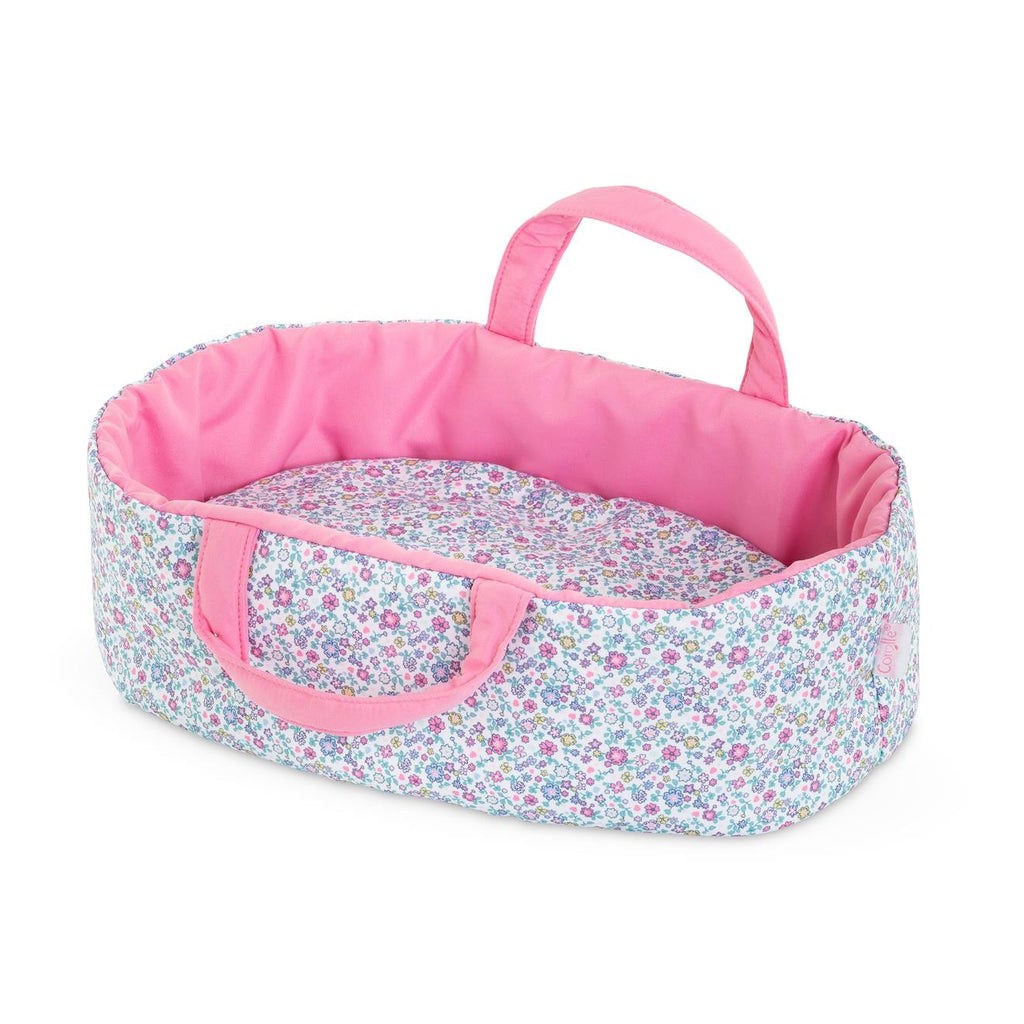 Couffin floral pour poupon 30 cm multicolore