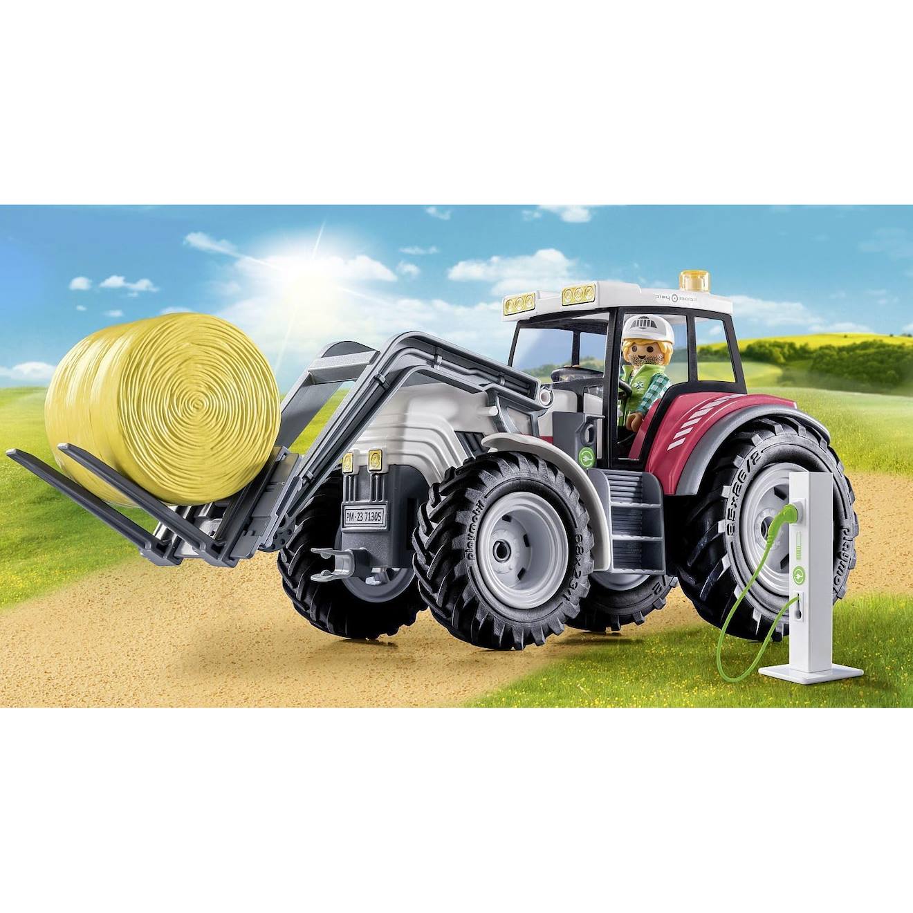 Country - grand tracteur électrique 71305 multicolore