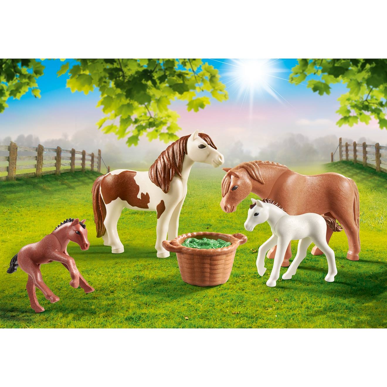Country poneys avec poulains 70682 multicolore