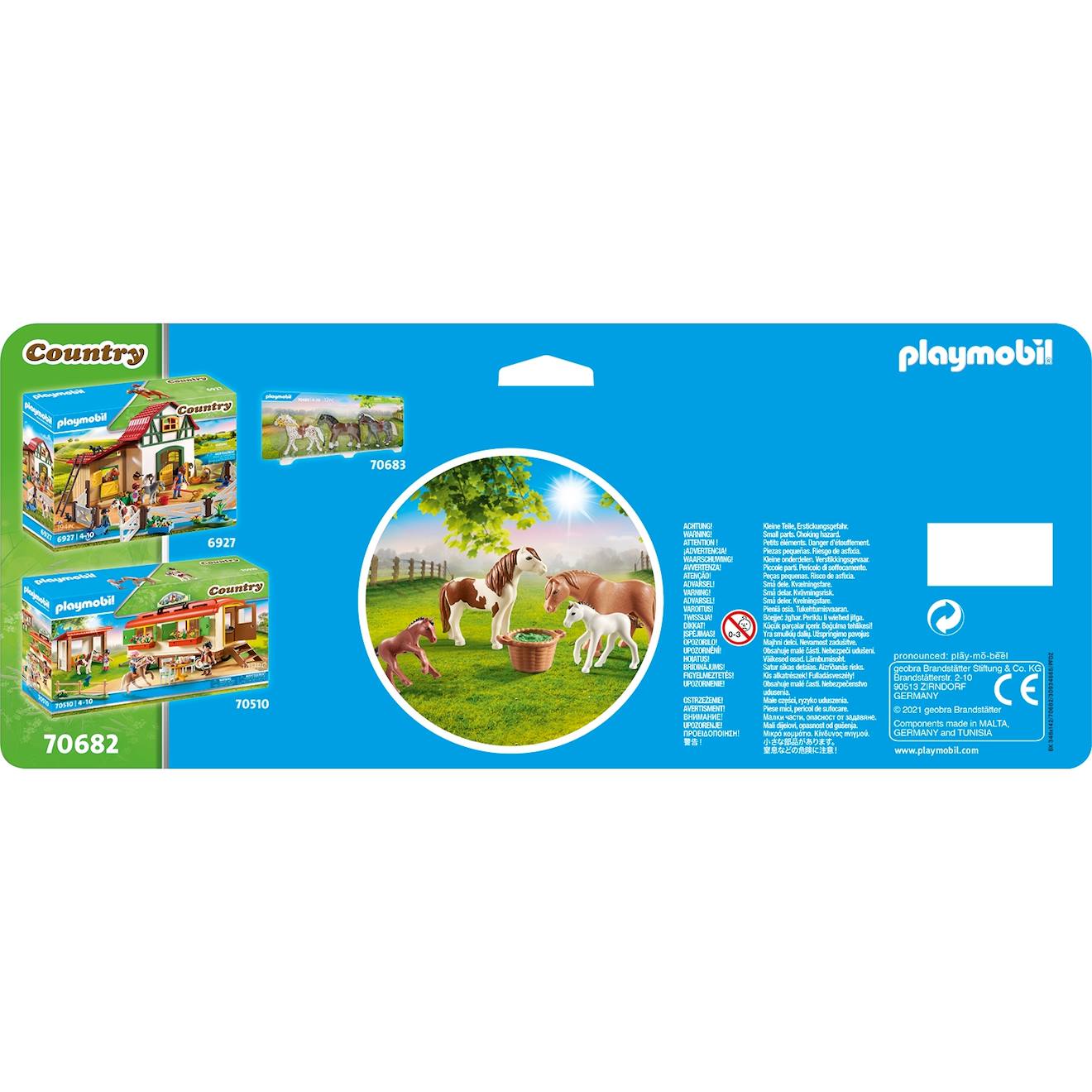 Country poneys avec poulains 70682 multicolore