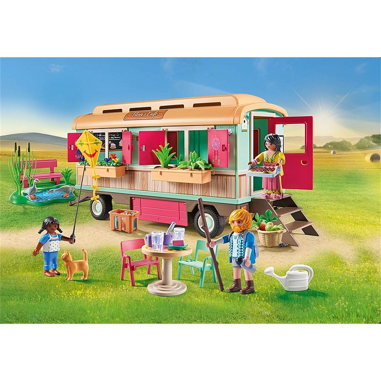 Country roulotte café boutique 71441 multicolore