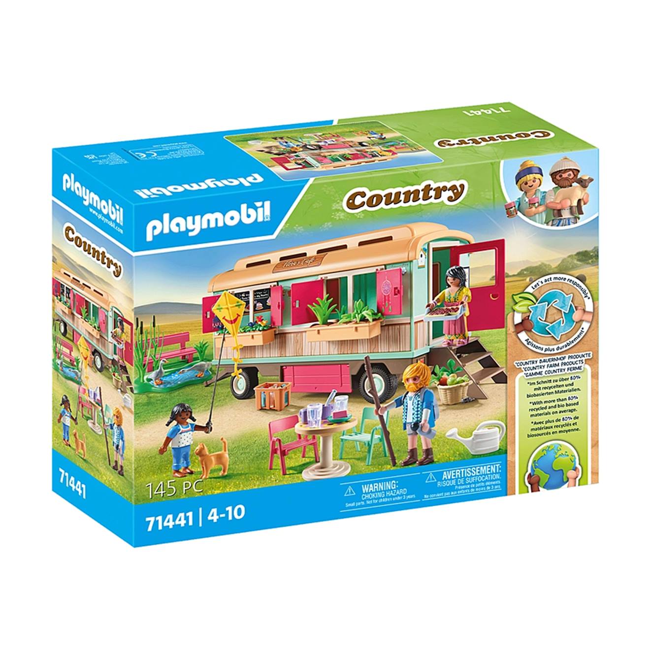 Country roulotte café boutique 71441 multicolore