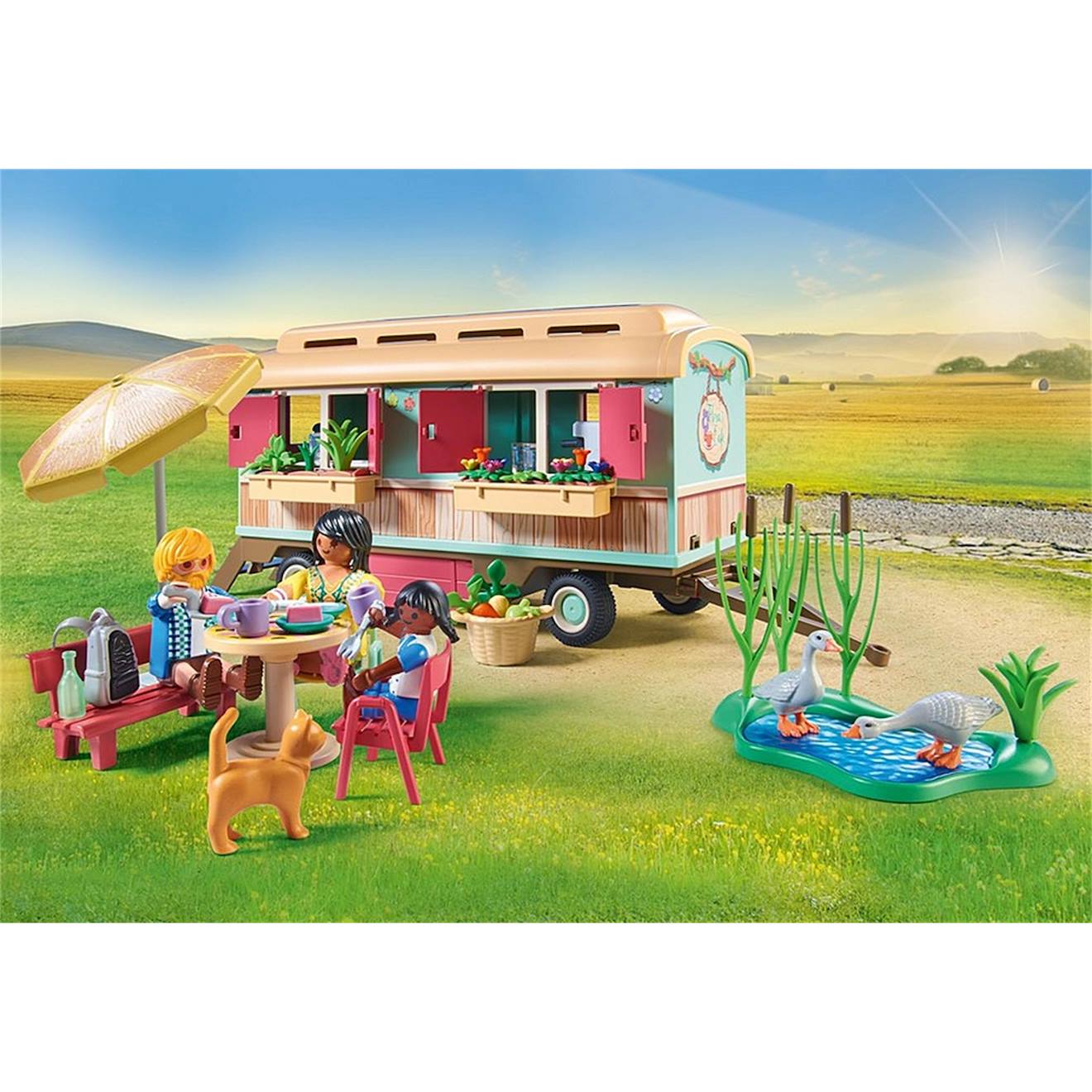 Country roulotte café boutique 71441 multicolore