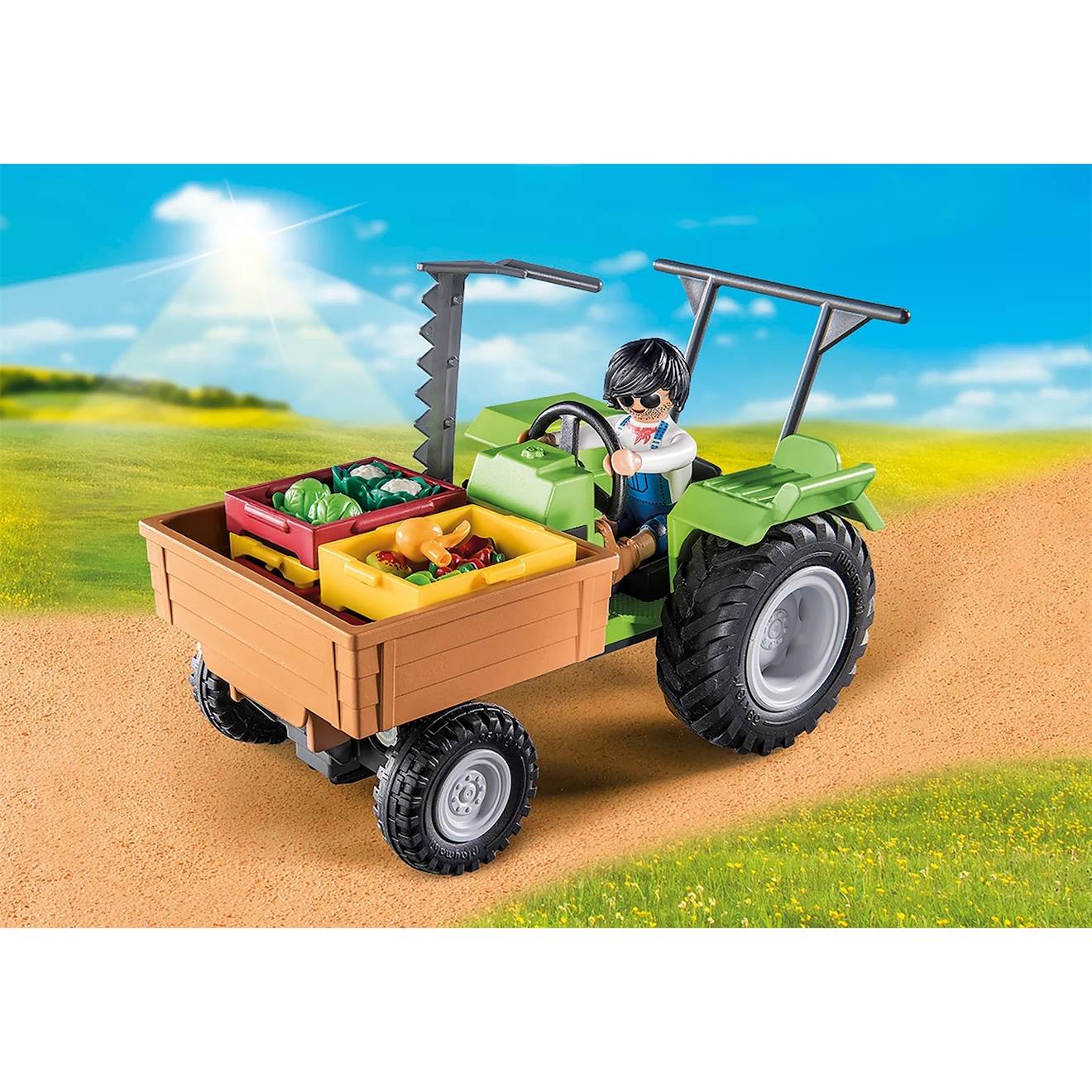 Country tracteur avec remorque 71249 multicolore