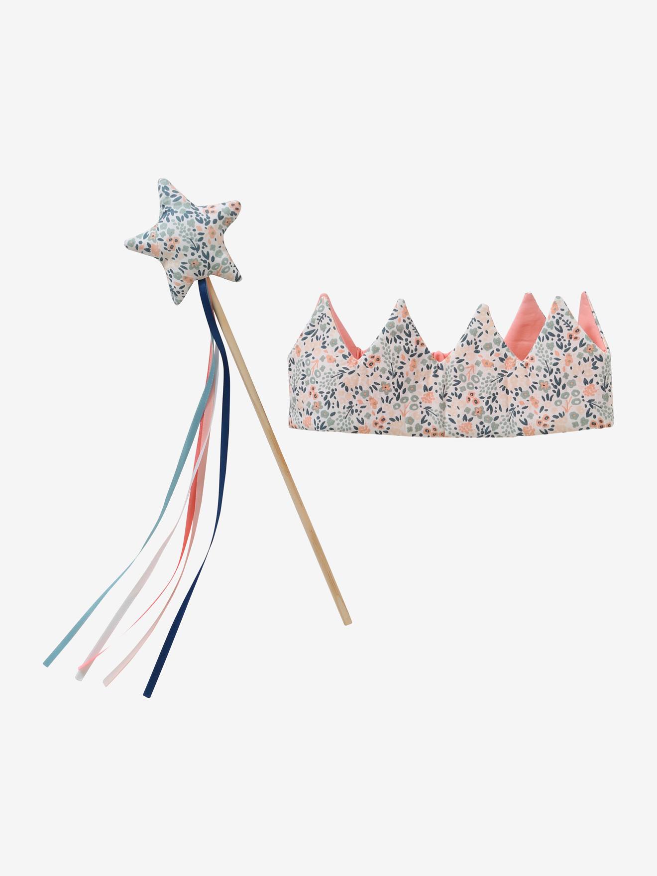 Couronne + baguette rose