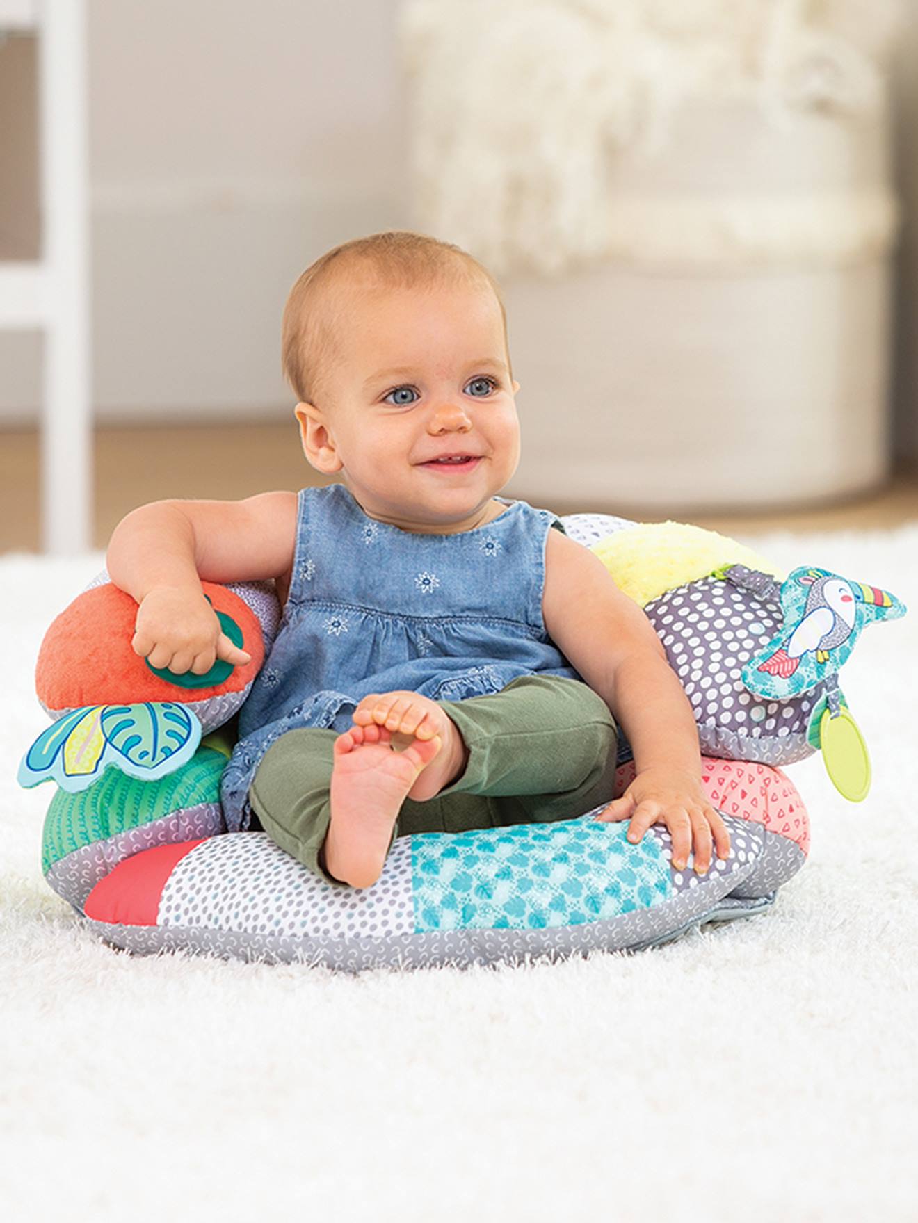 Coussin 2 en 1 évolutif - multicolore