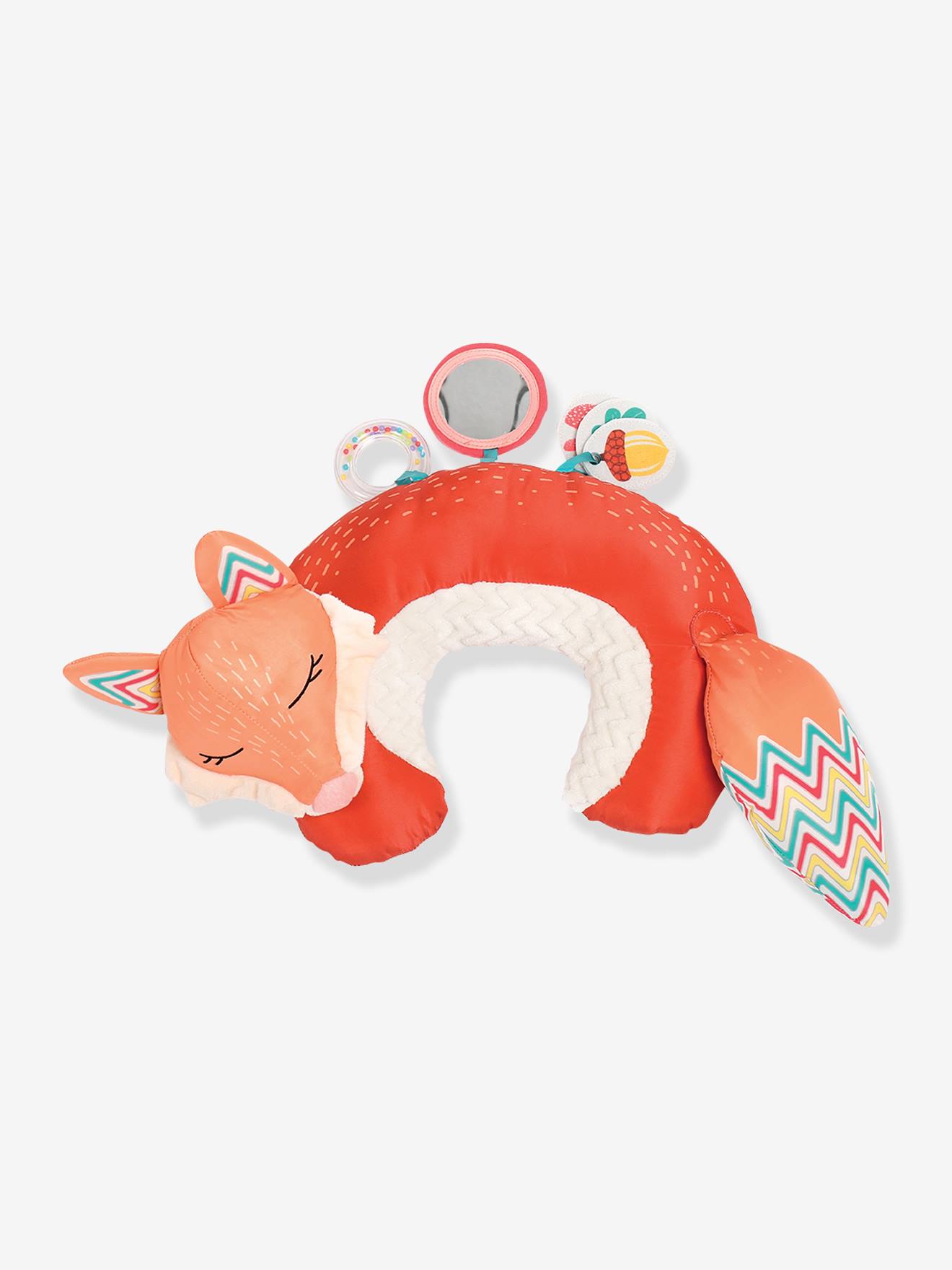 Coussin d'activités renard orange