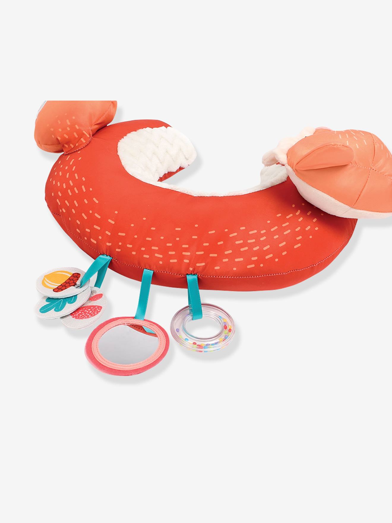 Coussin d'activités renard orange
