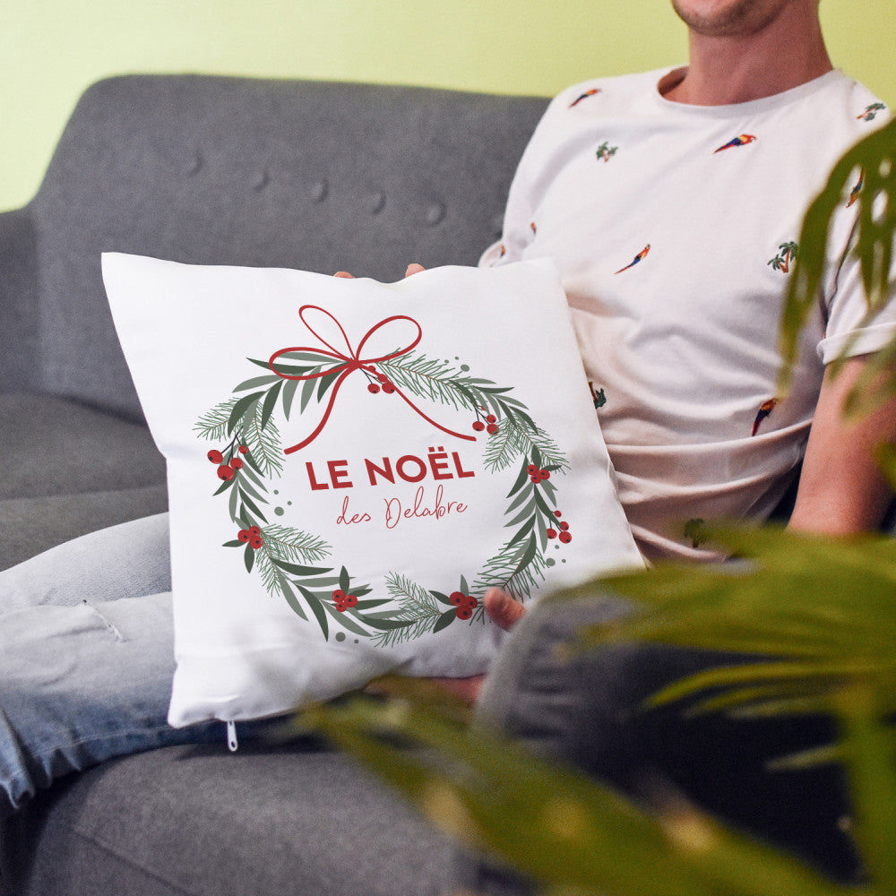 Coussin de Noël à Personnaliser - Coussin Personnalisé