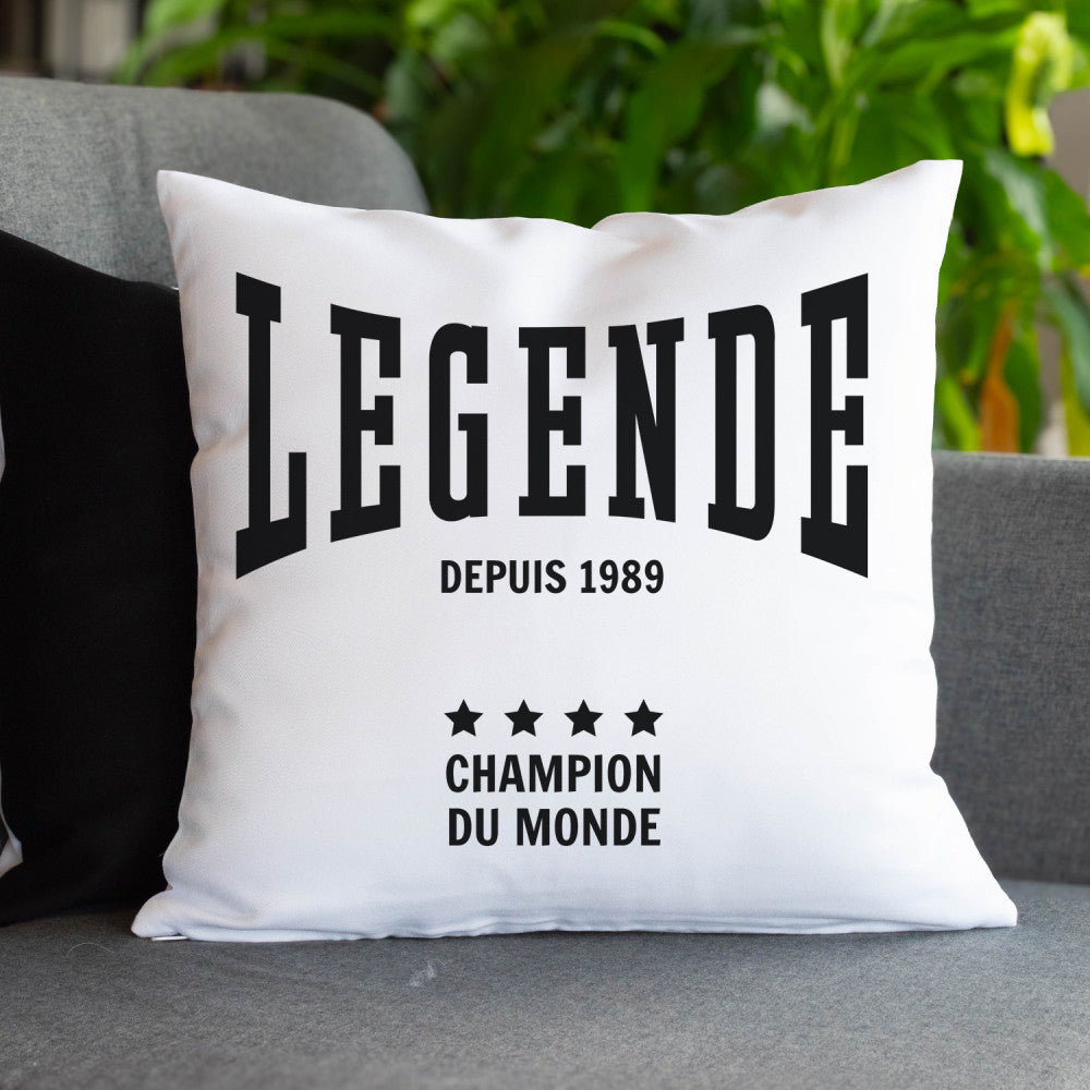 Coussin Légende à Personnaliser - Coussin Personnalisé