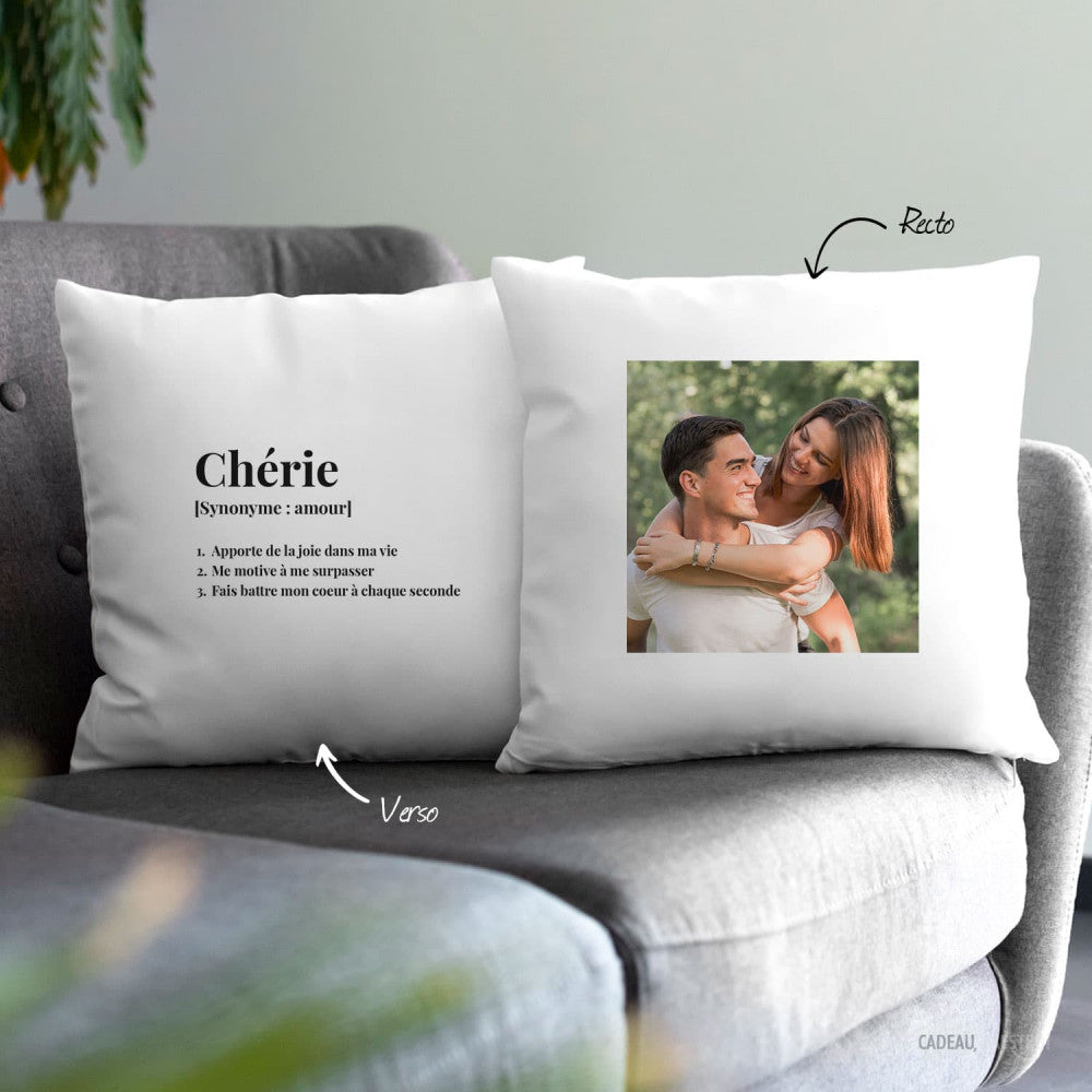 Coussin Recto/Verso à Personnaliser - Coussin Personnalisé