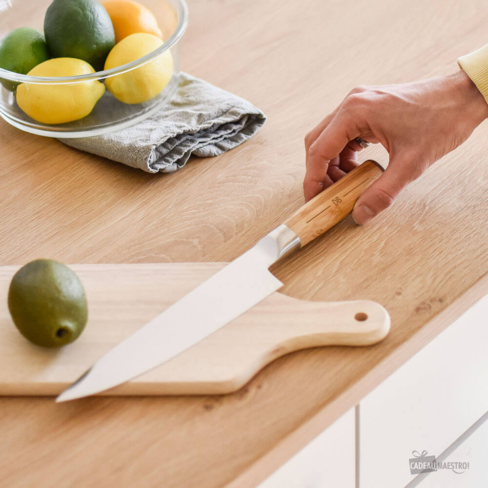 Couteau de Cuisine Initiales à Personnaliser - Couteau Personnalisé