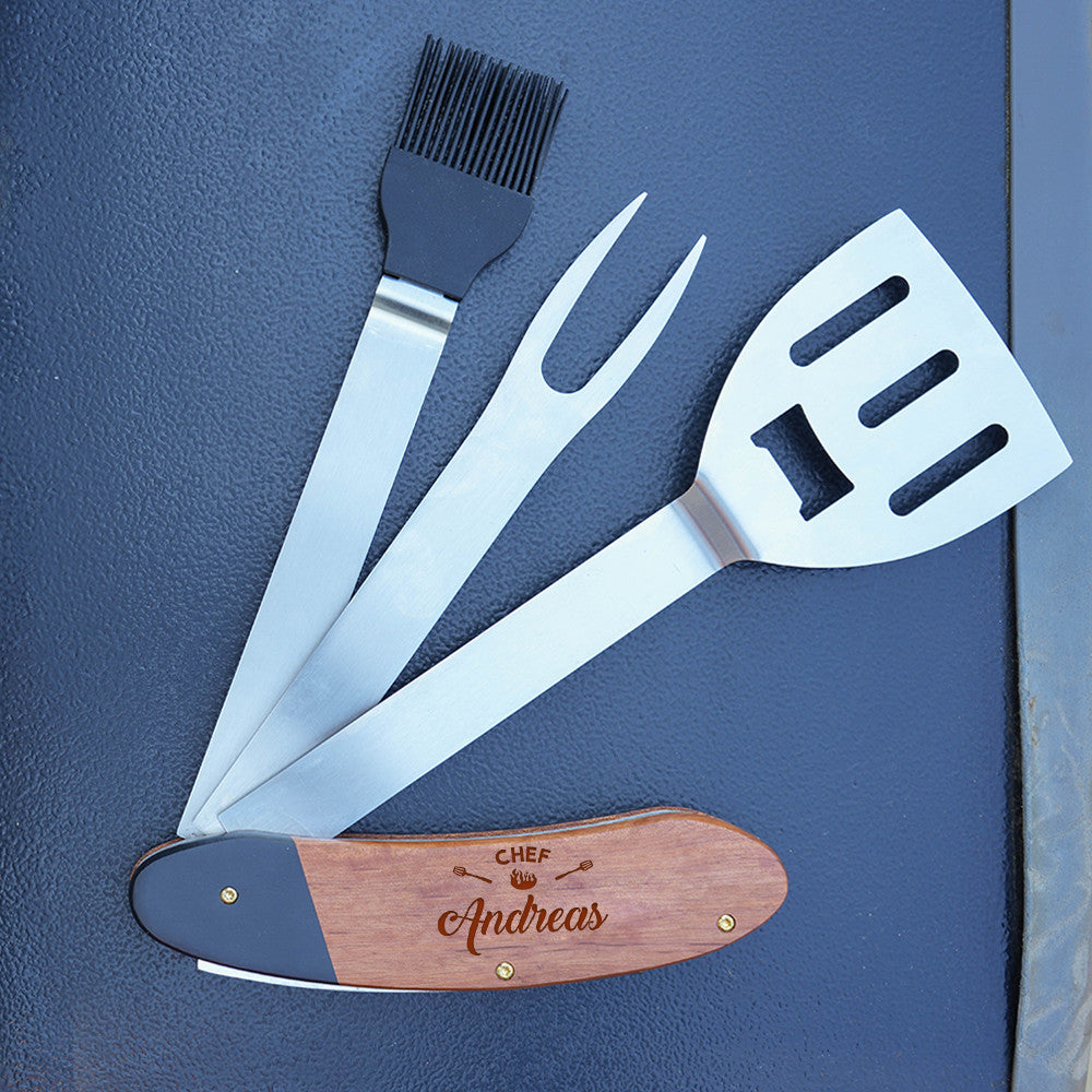 Couteau Suisse Barbecue Chef à Personnaliser - Accessoires Barbecue CadoMaestro