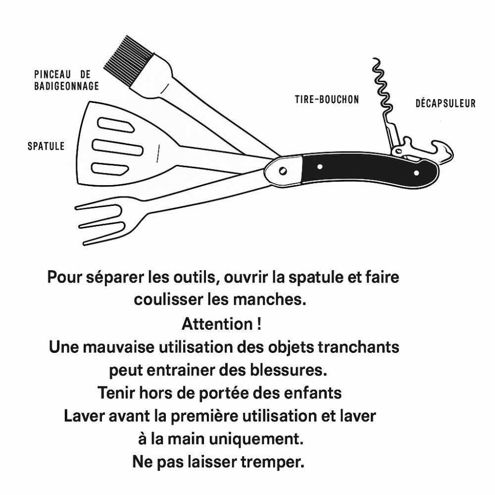 Couteau Suisse Pour Barbecue - Accessoires Barbecue Gentlemen's Hardware