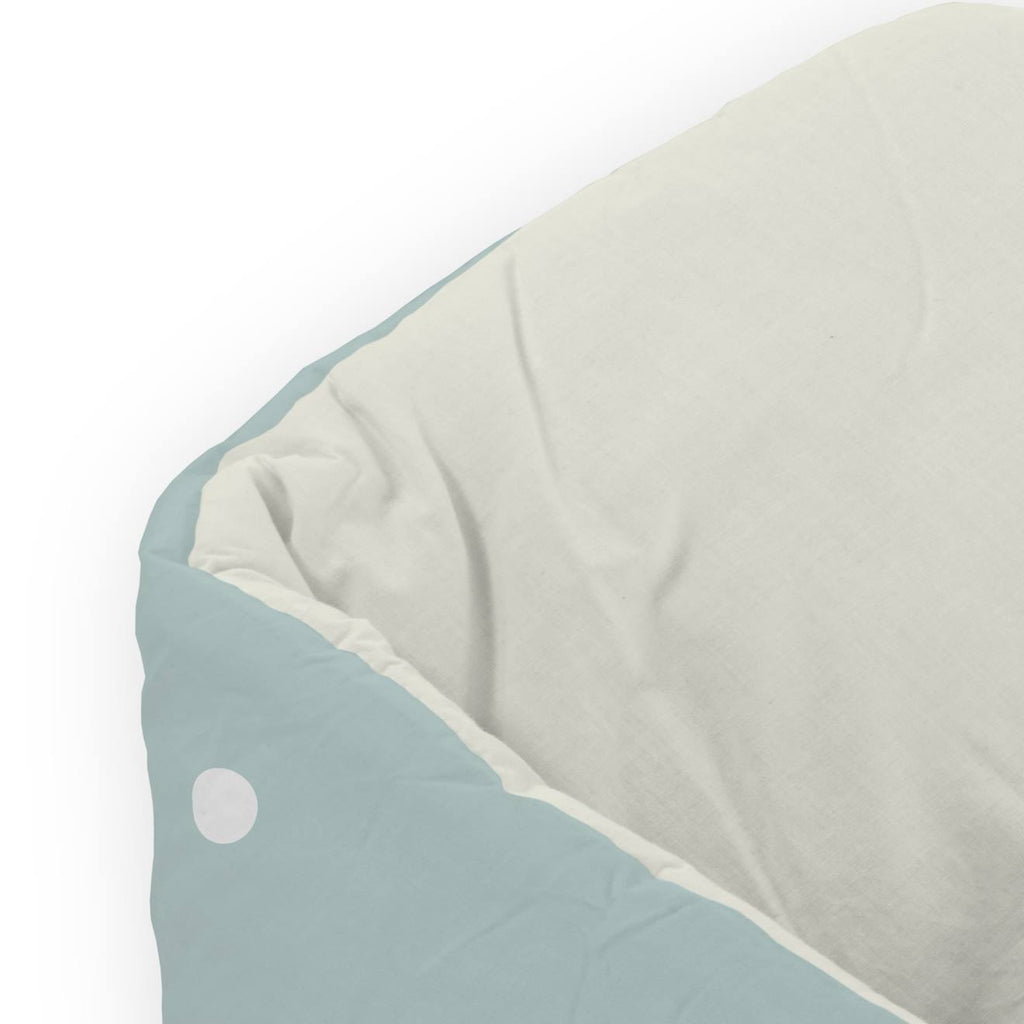 Couverture de berceau aqua accessoire pour poupée bleu