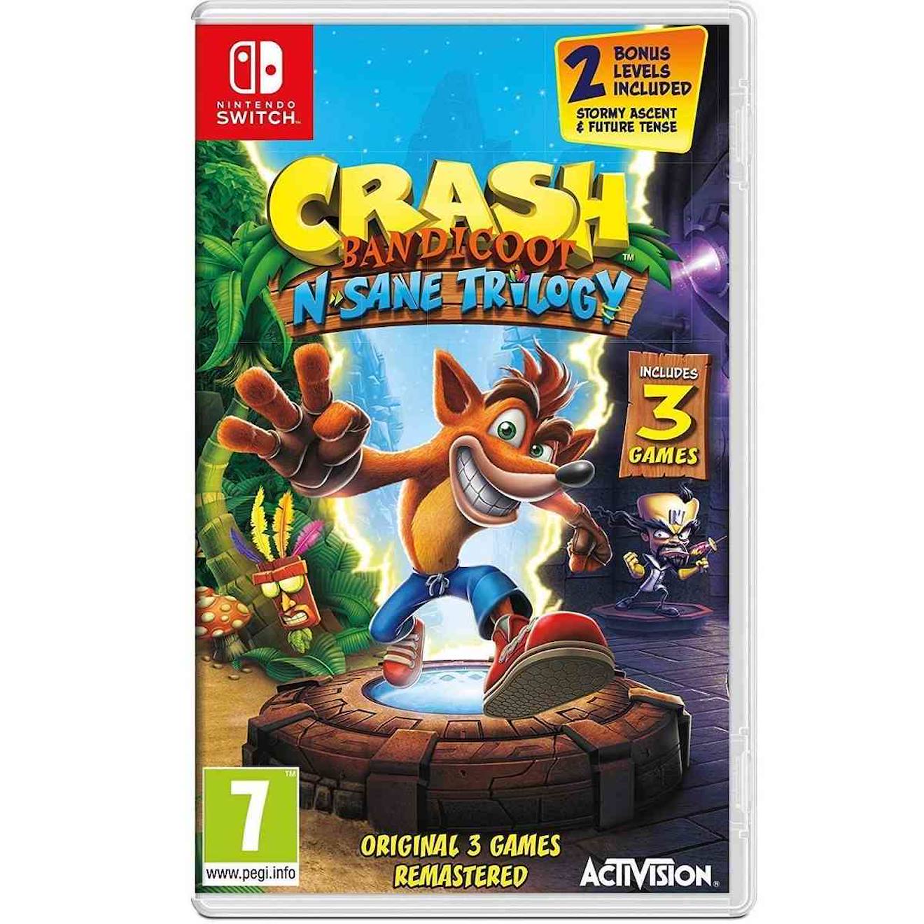 Crash bandicoot n.sane trilogy switch multicolore