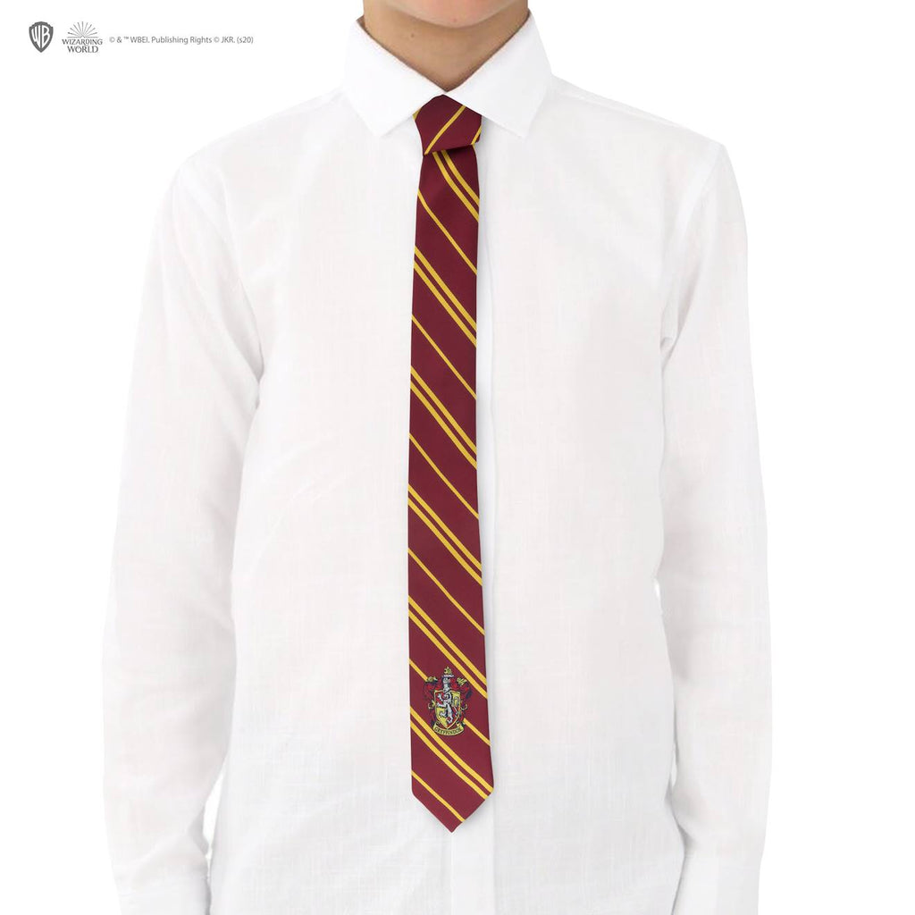Cravate Écusson Tissé Gryffondor Enfants - Harry Potter Rouge
