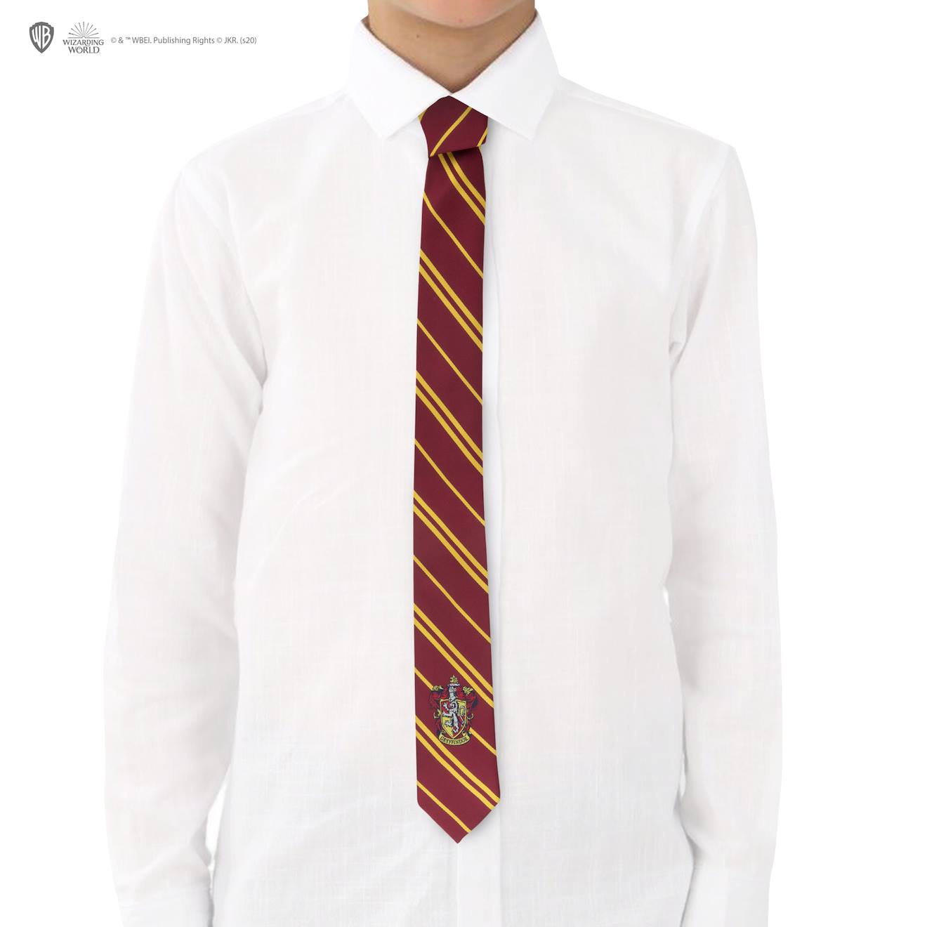 Cravate Écusson Tissé Gryffondor Enfants - Harry Potter Rouge