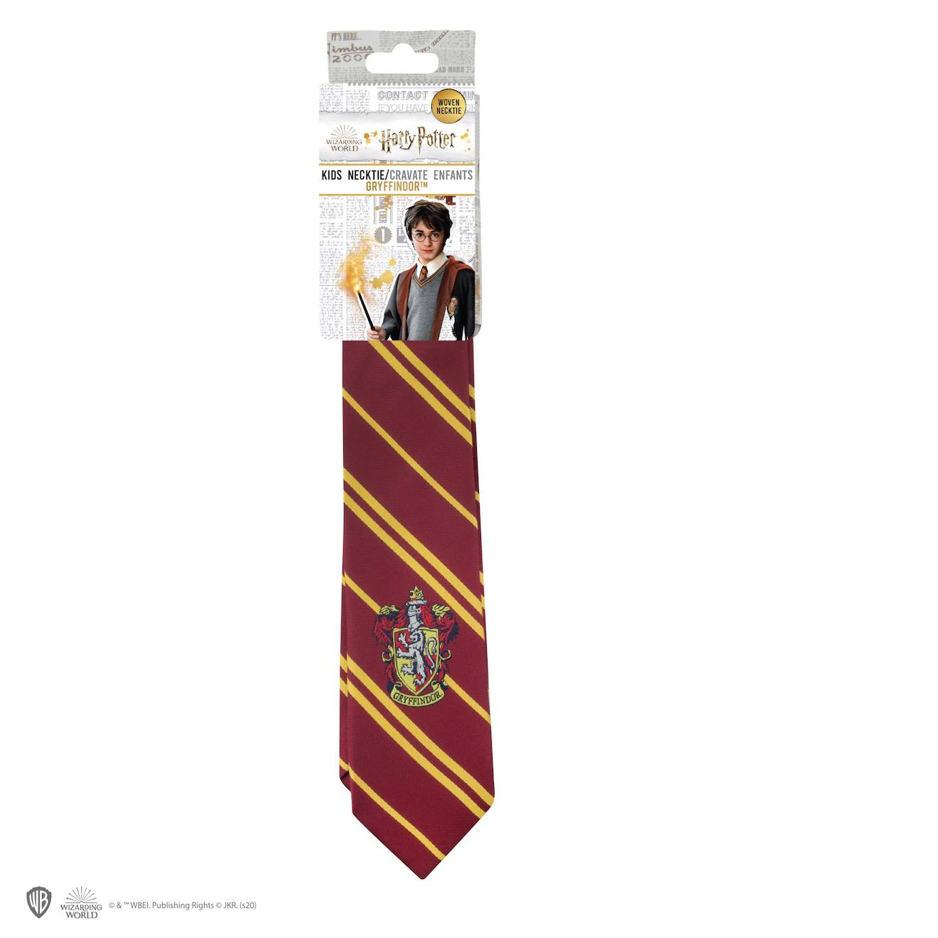 Cravate Écusson Tissé Gryffondor Enfants - Harry Potter Rouge
