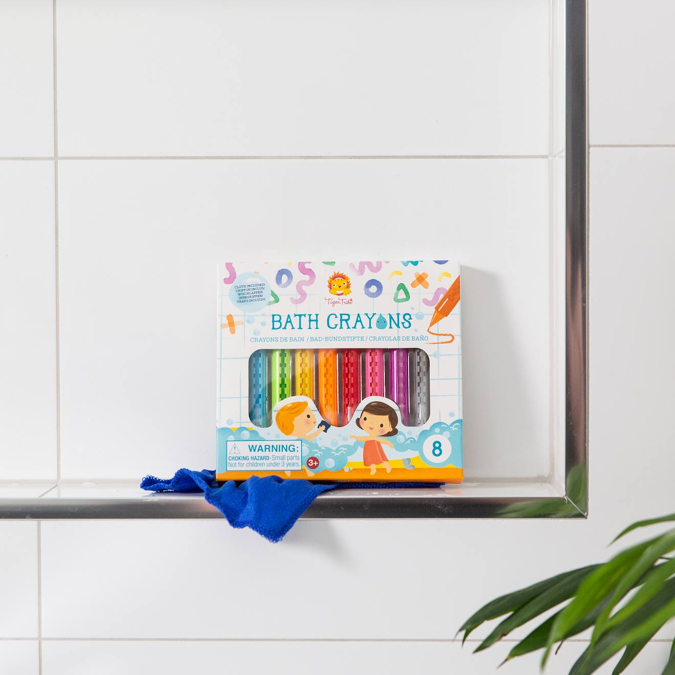 Crayons de bain blanc