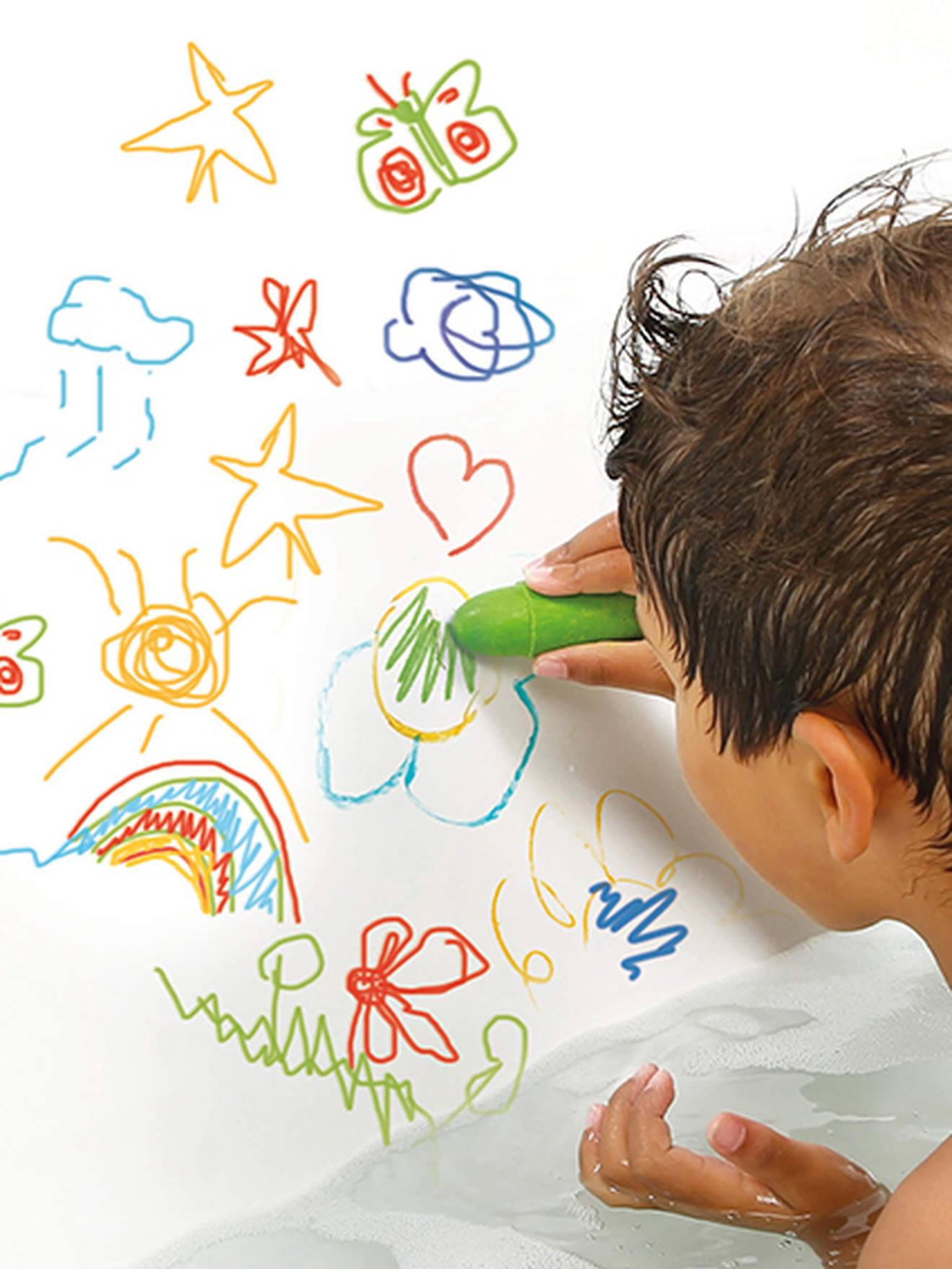 Crayons de bain - bleu
