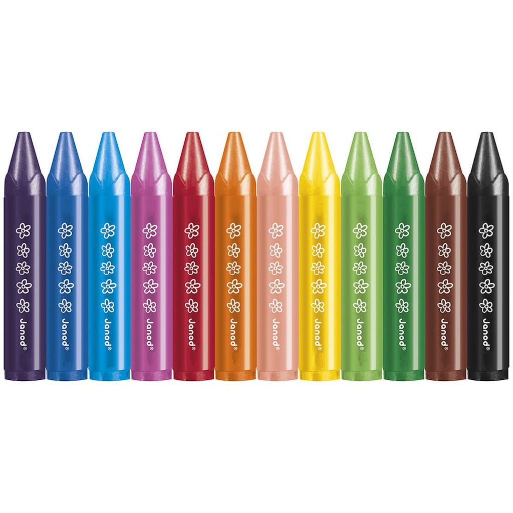 Crayons de cire x12 - colo multicolore