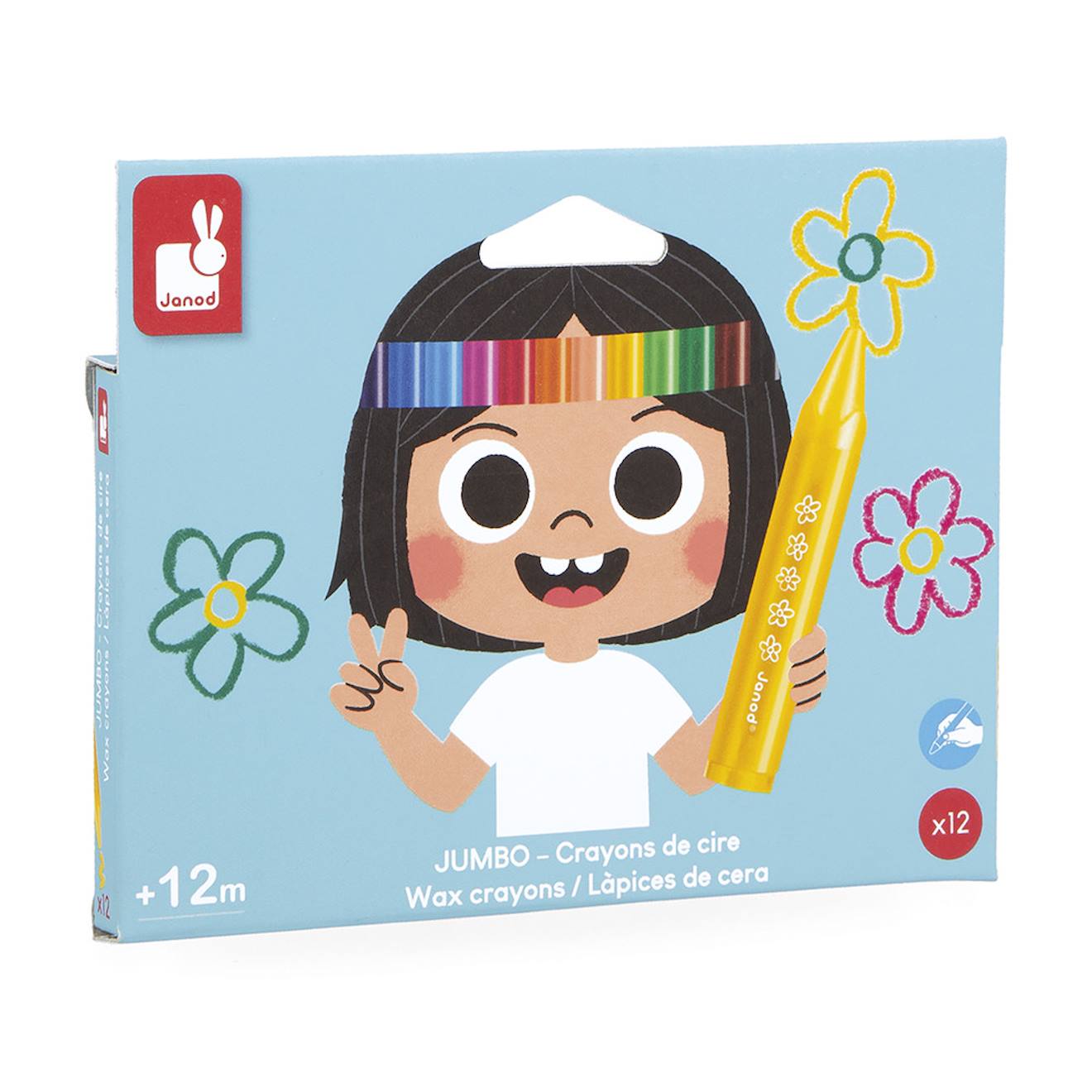 Crayons de cire x12 - colo multicolore